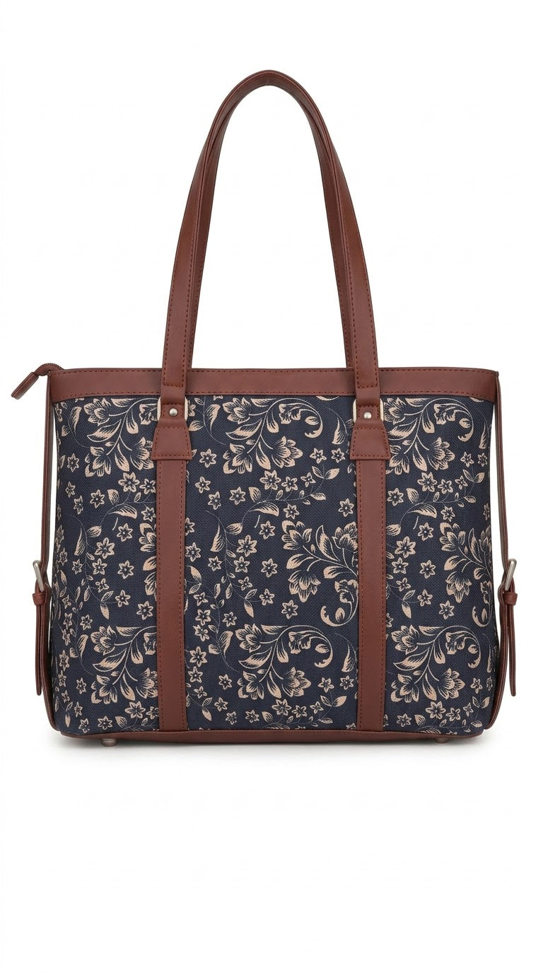 Floral Canvas office bag for women