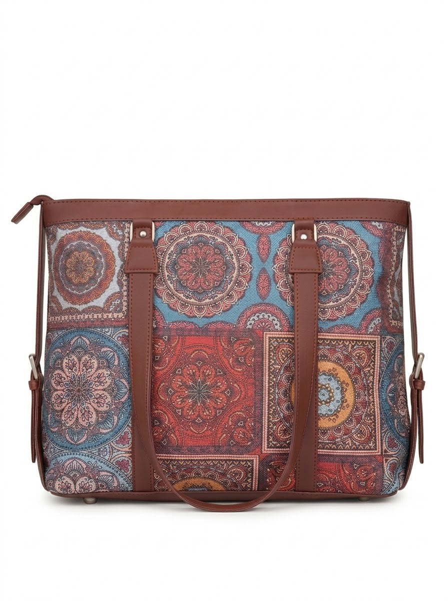 Multicolor Mandala office bag for women