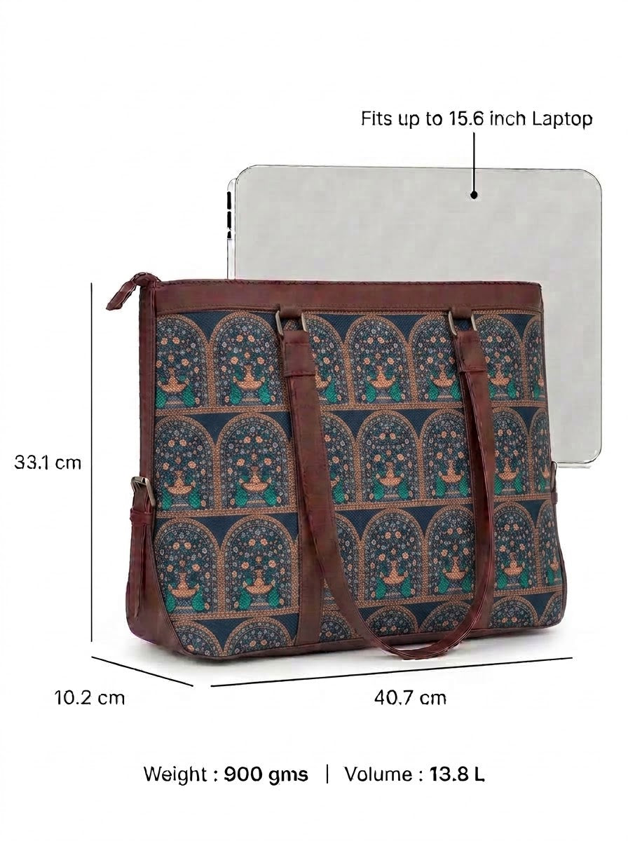 Multicolor Ethnic office bag for women