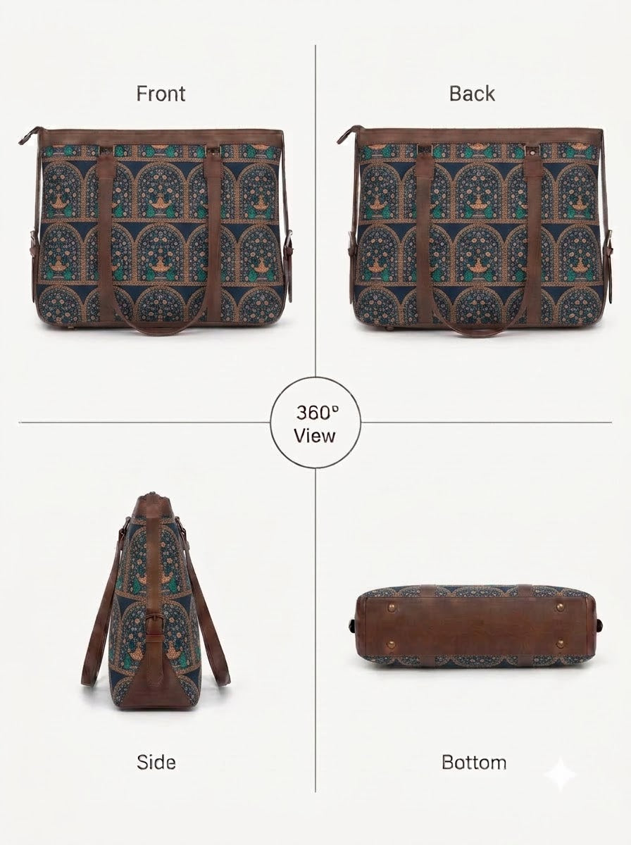 Multicolor Ethnic office bag for women