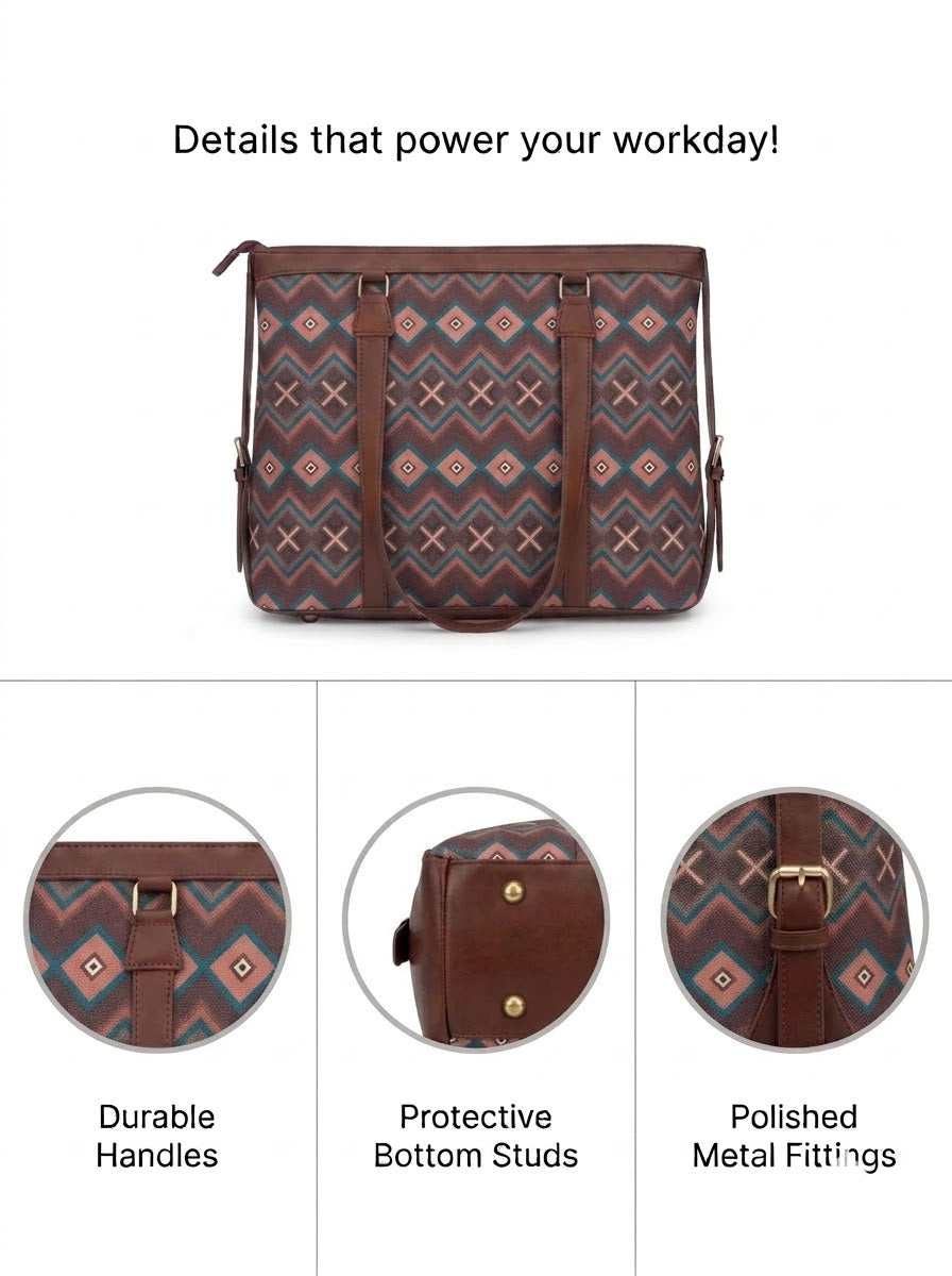 RED-APPLE multicolour office bag for women