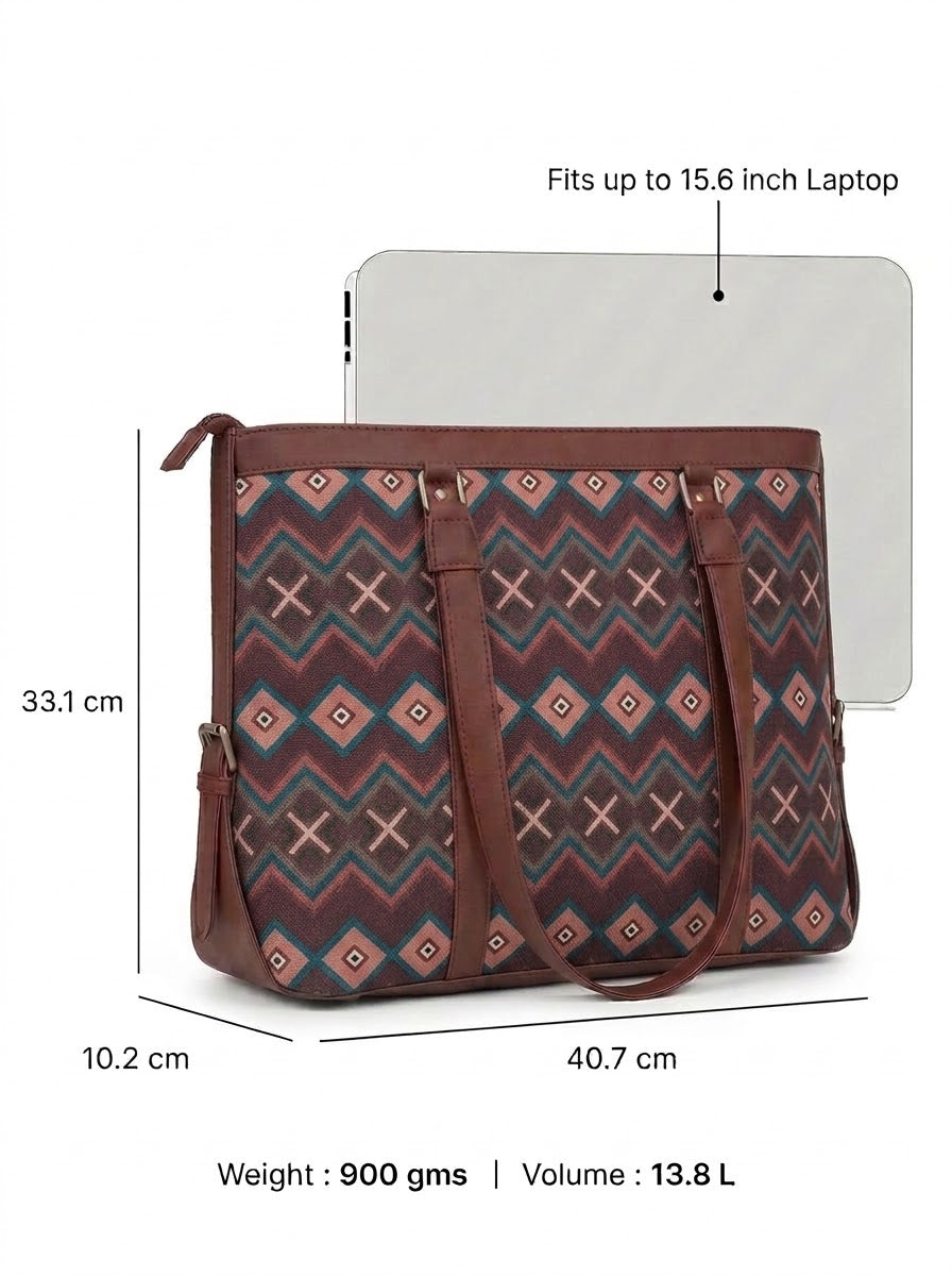 RED-APPLE multicolour office bag for women