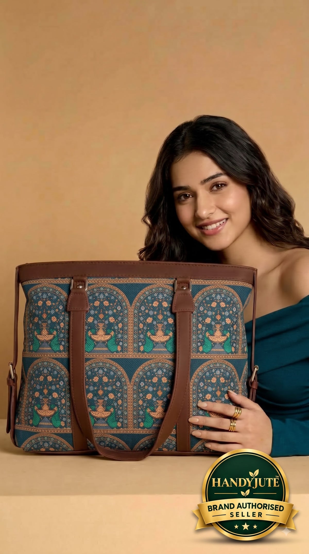 Multicolor Ethnic office bag for women